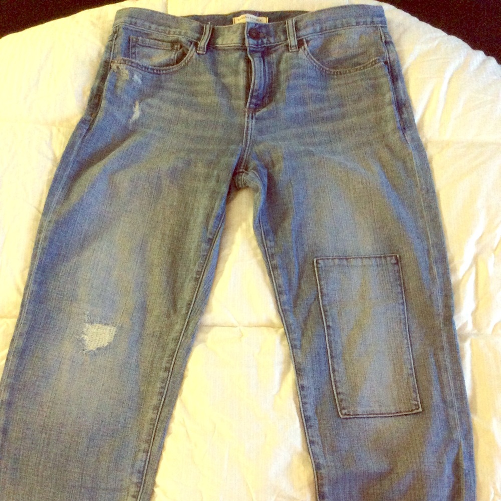 Banana Republic Straight Leg distressed jeans